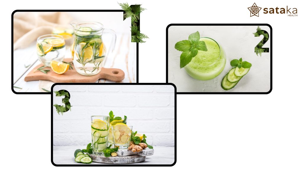 3 loại cách làm detox dưa chuột